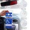 povtii 1 PC Handicap Placard Holder, 11.6" × 5" Ultra
