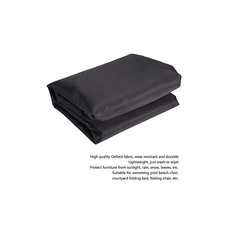 Black Folding Bed Cover Portable Bed Cover Furniture Dust Proof
