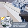 Flamorrow 4 Pack Aluminum Gutter Valley Splash Guards, Rainwater Roofing