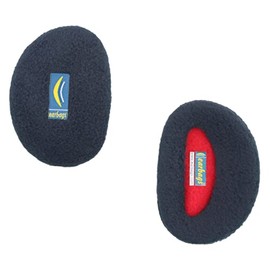 Earbags Leather Ear Muffs, Ear Flaps, Ear Warmers, blue, l