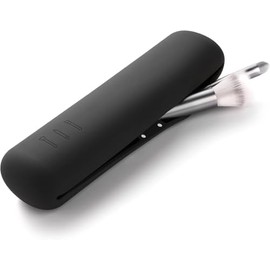 Triko Soporte para Brochas de Maquillaje Magnético, Estuche para Brochas para Viaje, Porta brochas de Maquillaje, Funda para Brochas de Maquillaje Silicona, Organizador de Maquillaje (Negro, Grande)