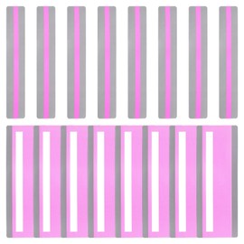 PATIKIL 16Pcs Guided Reading Highlight Strips, 2 Sizes Colored Overlay Highlight Bookmarks, Reading Tracking Rulers with Transparent Strip Helps with Dyslexia, Rose Red