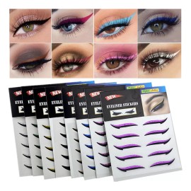 Dolores Set Delineador Colores Brillo Sombra Ojo Maquillaje Pegatina