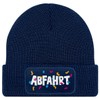 MoonWorks® Men's Beanie with Patch Knitted Hat with Saying Print
