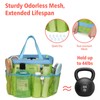 F-color Mesh Shower Caddy Portable, Upgrade Deeper 7 Pockets Shower