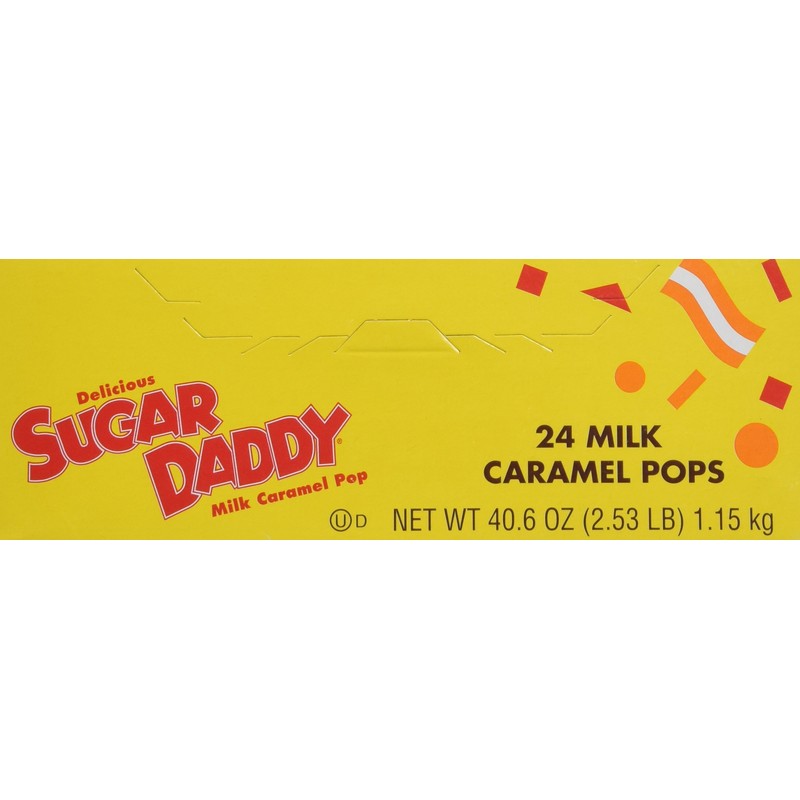 Charms Sugar Daddy Milk Caramel LolliPops [case of 24]