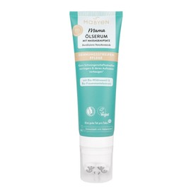 MABYEN Mama Oil Serum 125 ml | Care Against Stretch Marks - Pregnancy & Breastfeeding - Organic Women's Coat & Wild Rose Oil - Vegan Natural Cosmetics - Massage with Stainless Steel Balls