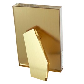 TIZO Design Vertical 4x6 Lucite Picture Frame, Durable 1 Inch Thick Clear Lucite & Magnetic Closures, Elegant & Practical Boutique Quality Photo Frame (Multiple Colors Available) (With Gift Box)