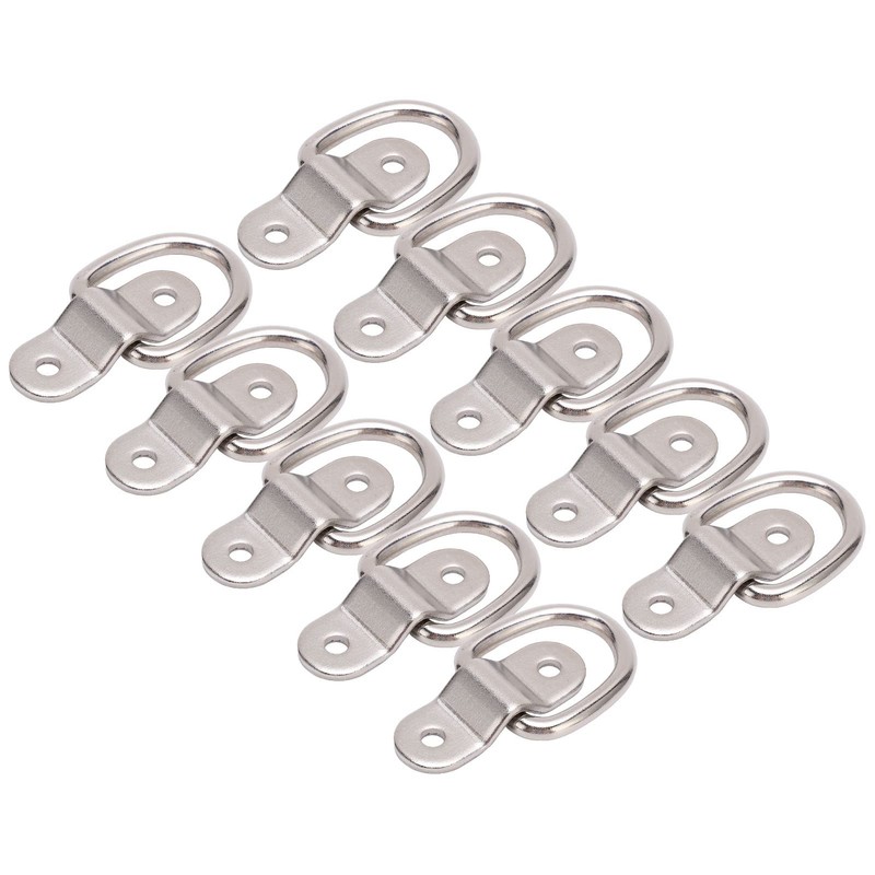 Set of 10 D-Ring Tie Downs, KIMISS Iron Tie Down