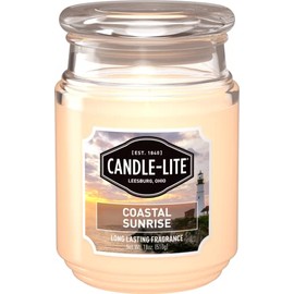 Candle-Lite Everyday Aromatherapy Candle Coastal Sunrise Scented, 18 oz