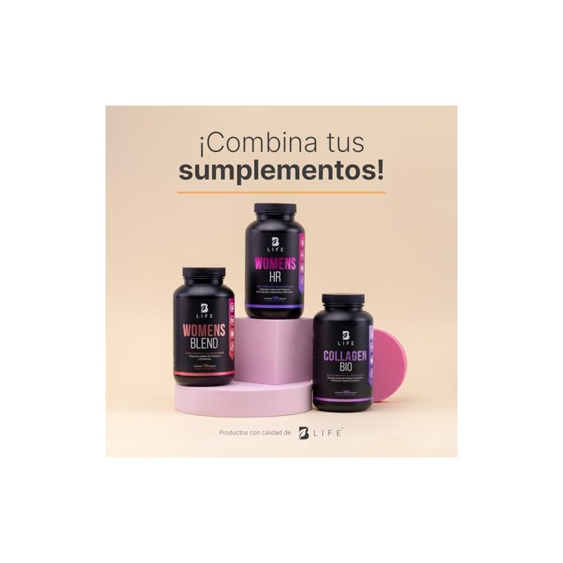 Life Vitaminas Cabello Mujer 180 Cápsulas Mezcla Colágeno Biotina Ácido