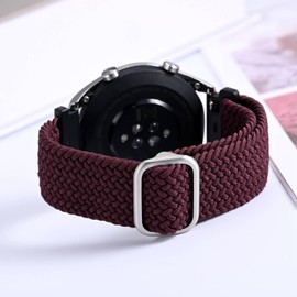 BISONSTRAP Nylon Watch Strap, Adjustable Braided Watch Straps for Men and Women, 16 mm, 18 mm, 19 mm, 20 mm, 22 mm, 24 mm to Choose From, Nylon, No gemstone