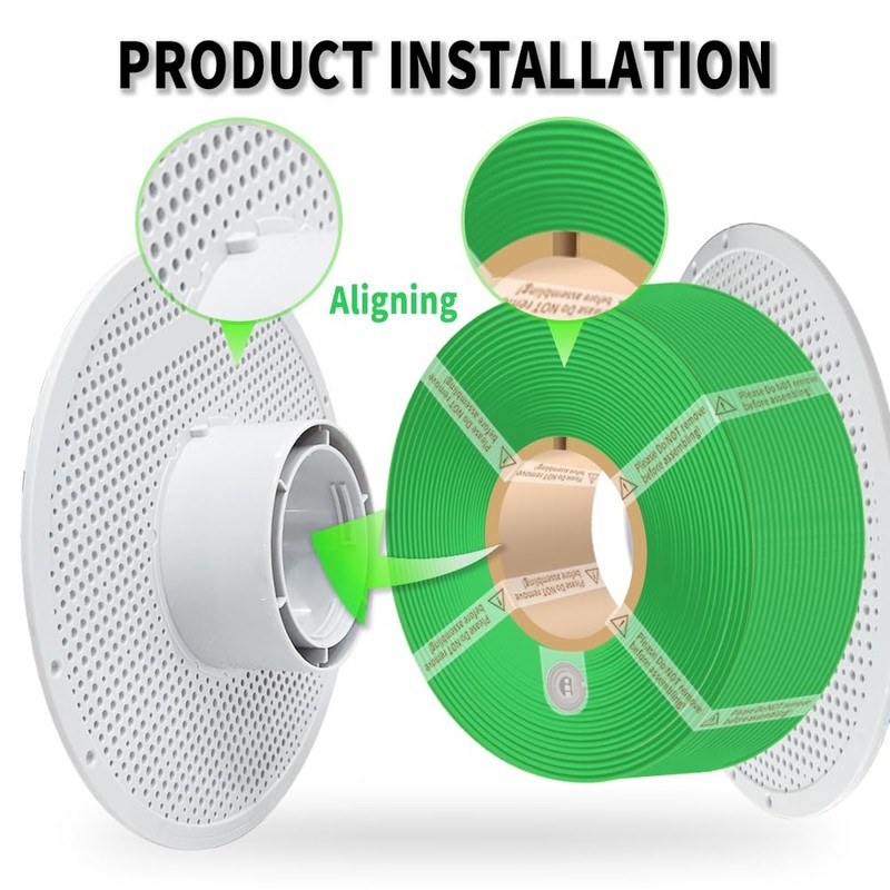 PLA Basic Refill Filament 1.75mm High-Speed, Easy to Print, Eco