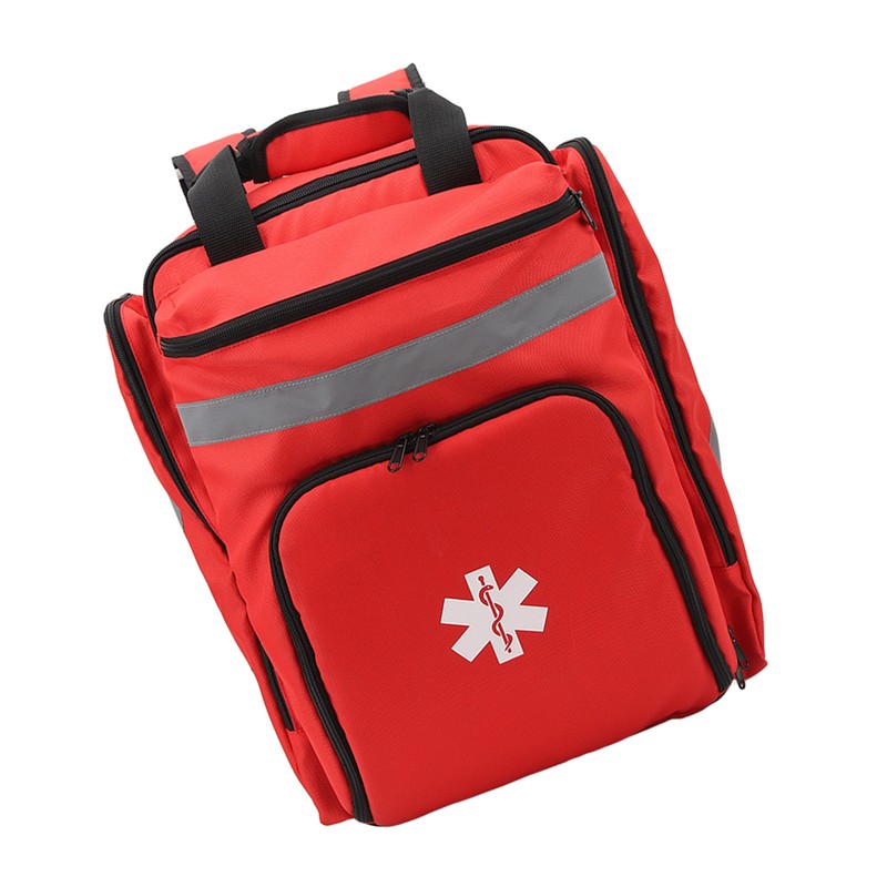 Red Firefighter Bag Large Capacity First Responder Bag Durable Emergency