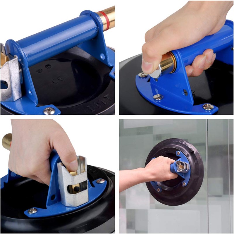IMT 8" Metal Suction Cup for Glass, Vacuum Pump Suction