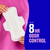Carefree Maxi Pads for Women, Overnight Pads with Wings, 28ct