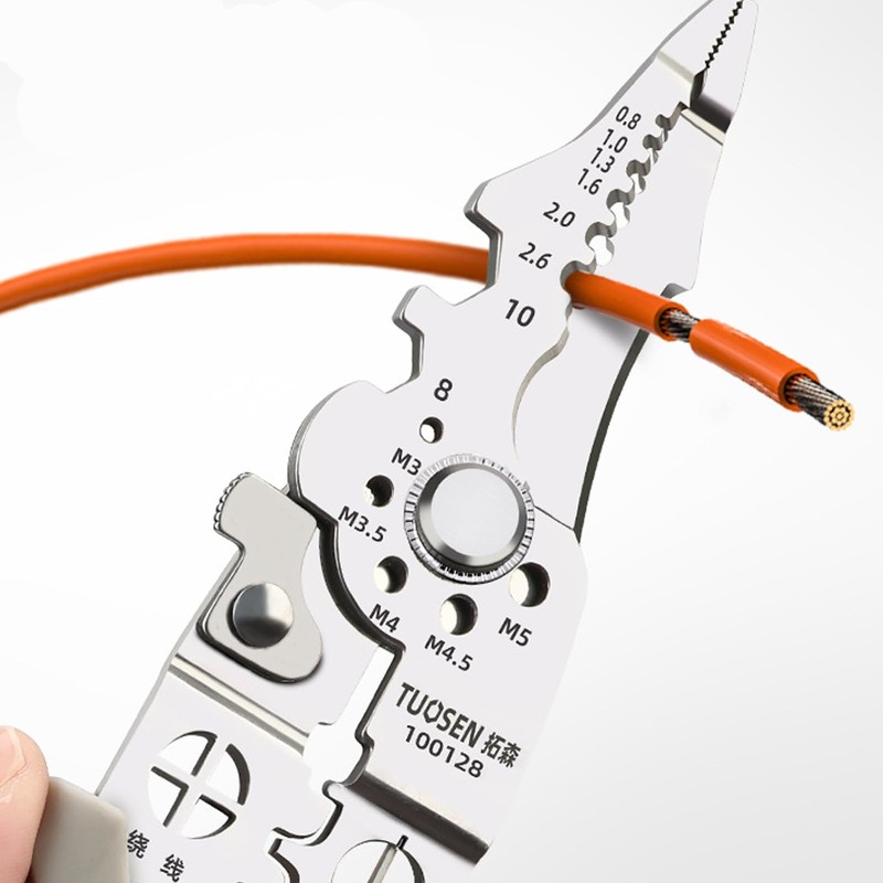 One Piece Automatic Winding Wires Cable Stainless Steel Long Nose