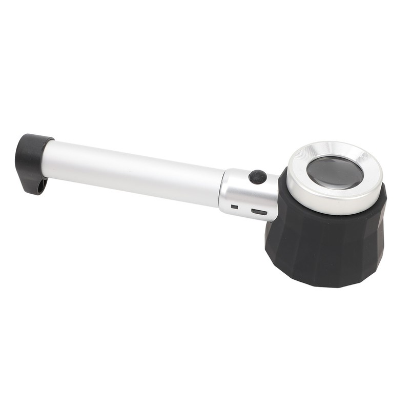 Handheld 45X Magnifier Loupe Optical Glass Magnifying Glass LED Magnifier