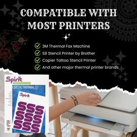Spirit Spirit? Classic Thermal Tattoo Transfer Paper 8.5" X 11" - 100 Sheets