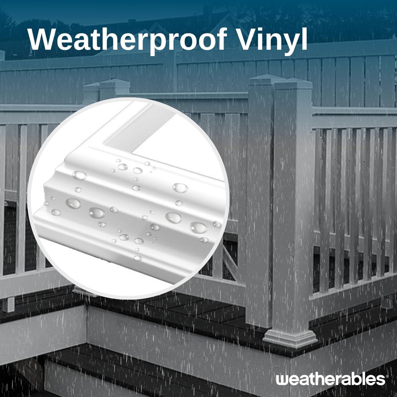 Weatherables 5x5 Post Skirt - Weatherproof Premium Vinyl Post Skirt