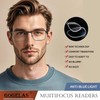 Gogelas 2 Pack Multifocal Progressive Reading Glasses Men Blue Light