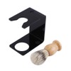 Men New Black Shaving Tool Stand Holder Nylon Hair Brush