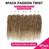Passion Twist Hair - 8 Packs 12 Inch Passion Twist