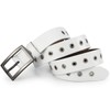 McFanBe Leather Belt for Women Girls Waist Belt Alloy Buckle