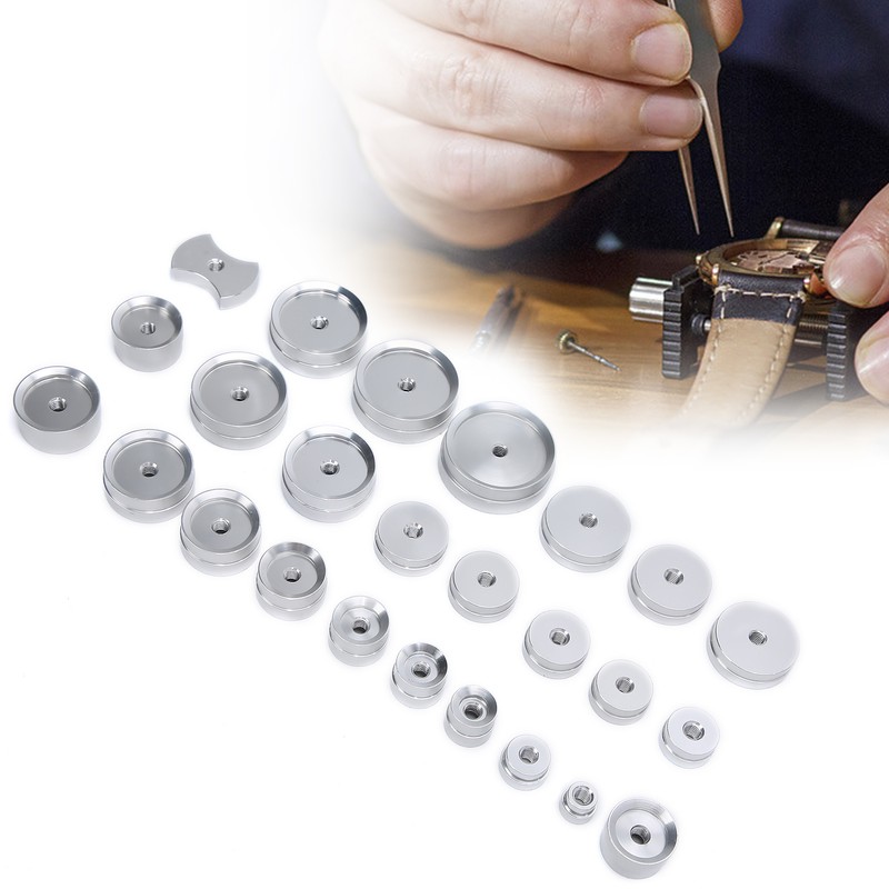 25pcs Capping Machine Dies Aluminum Alloy Watch Back Case Closer
