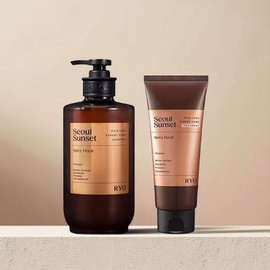 Ryo Jayangyunmo Hair Loss Professional Care Seoul Sunset Shampoo 585ml x 1 + Seoul Sunset Treatment 200ml x 1 Hair Loss Shampoo - Ryo Cheong-a & Heukwoon / 려 자양윤모 탈모전문케어 서울석양 샴푸 585ml 1개+서울석양 트리트먼트 200ml 1개  탈모샴푸 - 려 청아&흑운
