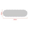 Yizunnu Handmade Oval Table Runner Cotton Lace Beige 50 x