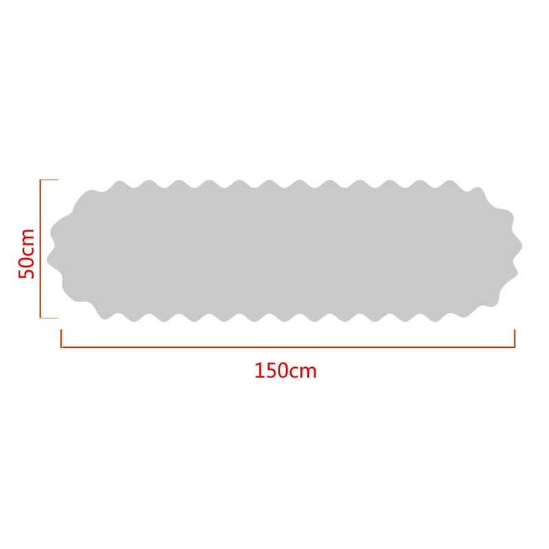 Yizunnu Handmade Oval Table Runner Cotton Lace Beige 50 x