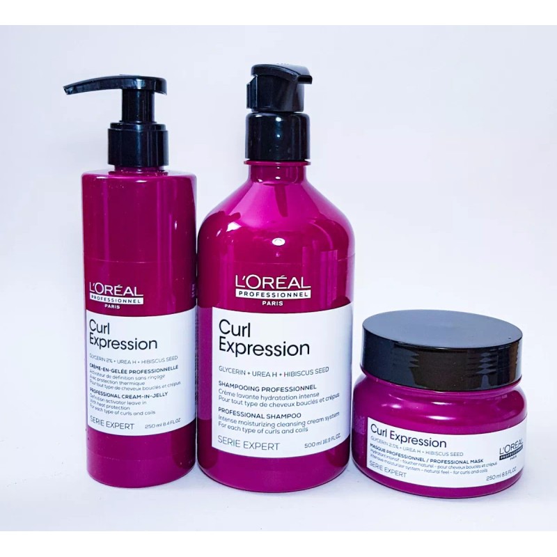 L'Oréal Loreal Curl Expression Shampo Crema Hid 500 + Masc