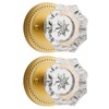 SORWDUERM Gold Door Knobs Crystal Door Knob Brushed Gold Passage
