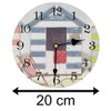 Carousel Home 20cm Beach Hut Silent Wall Clock | Non