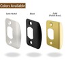 MOSECYOU Standard Door Lock Strike Plate with Spacer Shim, Door