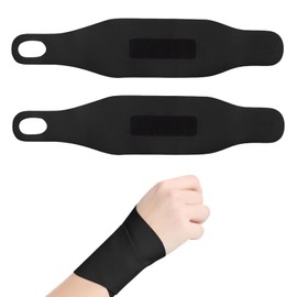 Wjelet 2pcs Handgelenk Bandagen, Handgelenkstütze, Handgelenkbandage, Bandage Handgelenk Für Sport Und Fitness,Hausarbeit (Schwarz)