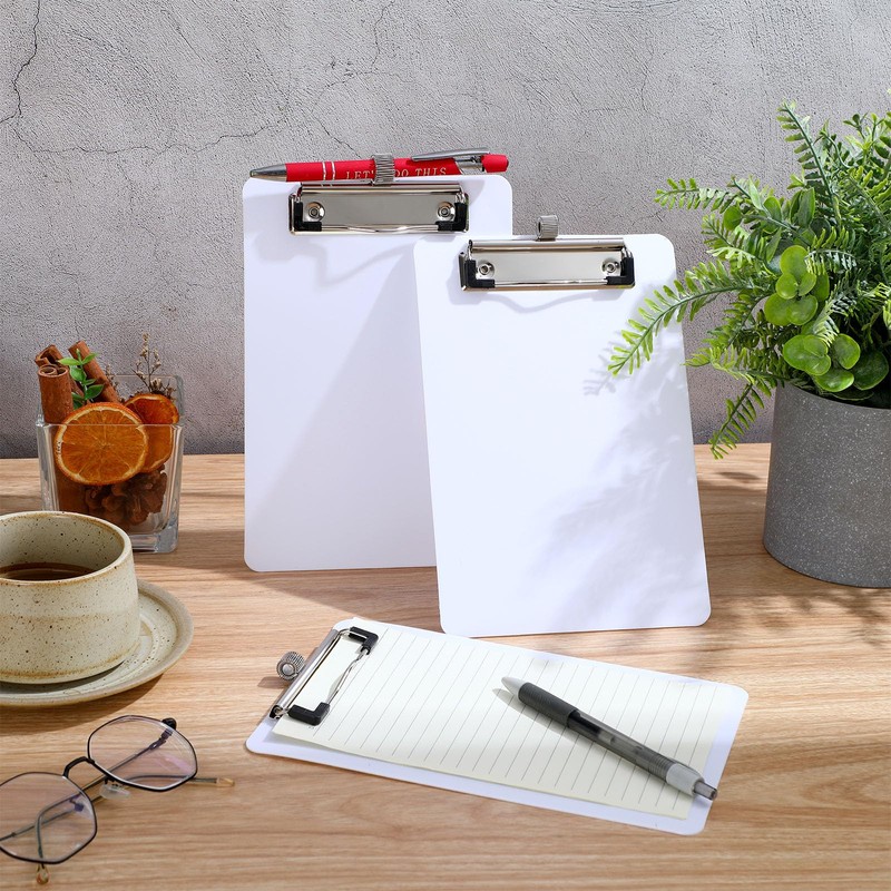 Qilery 24 Pcs Bulk Mini Clipboards with Pen Holder Clip