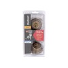Kwikset SmartKey Security Antique Brass Metal Double Cylinder Deadbolt