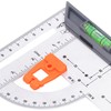 12in L Square Ruler Multifunction Scale Standard Carbon Steel Detachable