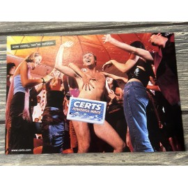 Vintage Certs Powerful Mints Peppermint Post Card Ad 4 1/8” x 6"