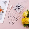 50pcs Nail Polish Replacement Brush, Soft Bristles Flat Head Nail