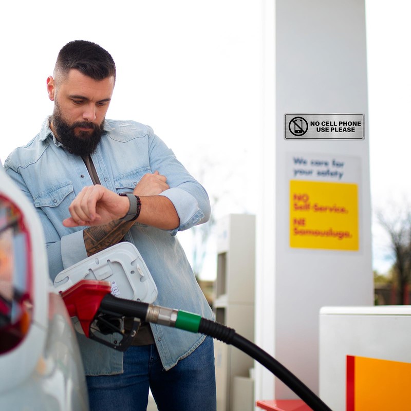 YIKIADA No Cell Phone Use Please Signs 9 × 3