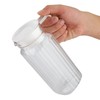 Juice Pitcher,Juice Bottle PlasticTransparent Glass Beverage Jug Striped Cold Water