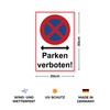 Strobo Absolutes halteverbot Parken verboten Sign, 20 x 30 cm,