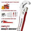 Multi-Function Magic Wrench Universal Adjustable auto-ratcheting Works as Reversible Ratchet