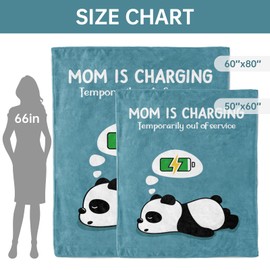 Craftique Gifts for Mom, Mom Birthday Gifts- Funny Soft Blanket- New Moms Gift for Women, Practical Blanket Throw for Napping Travel, 80”×60”