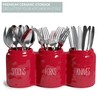Barnyard Designs Silverware Caddy for Countertop - Cutlery Organizer for