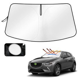 Cartist Mazda CX-3 DK Series Front Sun Shade CX3 2015.2 - Present Windshield Sunshade Shade Curtain Multi Sun Shade Light Shade, For Car Specific Use, UV Protection, Sleeping in Car, Custom Parts,