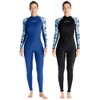 Women's Full Body Wetsuit Surf Suit UPF50+ Ice-Sense Sunscreen Jellyfish